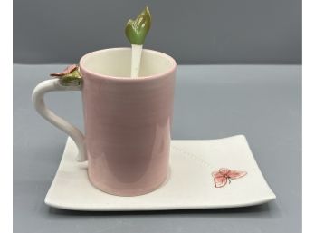 Grasslands Road Teacup/ Saucer With Spoon Set