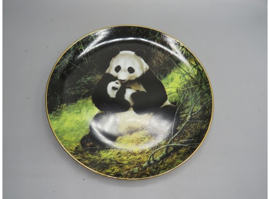 The Panda By Will Nelson Last Of Their Kind Series Plate With Certificate Of Authenticity & Original Box