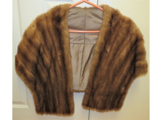 Mink Fur Stole/shawl - One Size