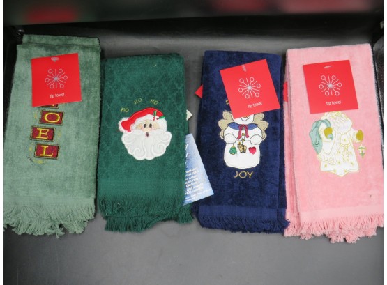Holiday Tip Towels - Assorted Lot Of 8 - New
