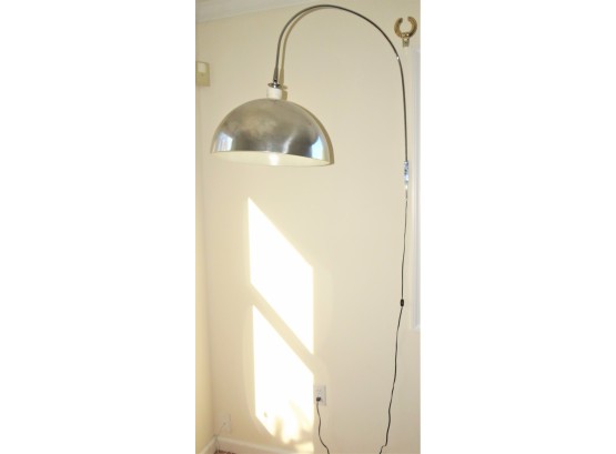 Vintage Silver-tone Hanging Ceiling Lamp