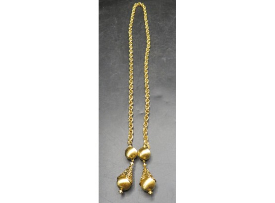 Monet Gold-tone Costume Jewelry Necklace