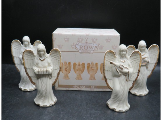 Crown Accents Angel Figurines - Set Of 4