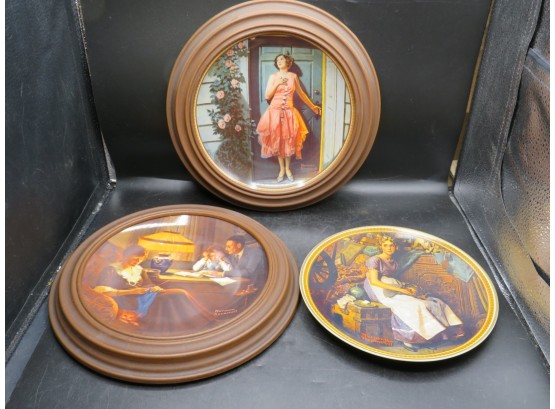 Knowles Norman Rockwell Collector's Plates - Set Of 3