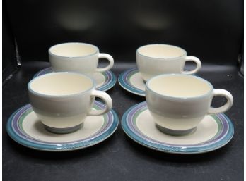Pfaltzgraff Cups & Saucer - Service For 4