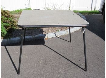 Square Metal Folding Card Table