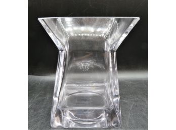 Taste Of Home Entertaining Clear Glass Square Top Vase - In Original Box