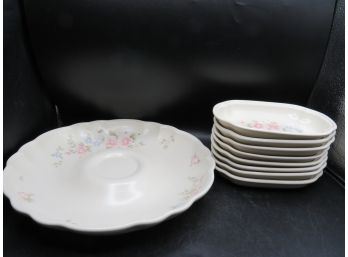 Pffaltzgraff Dishes & Platter - Lot Of 9