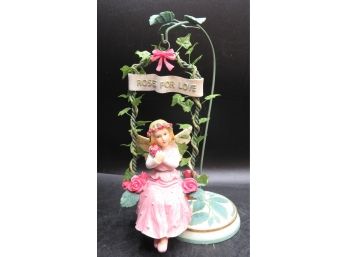 Wild Flowers Angels Thinking Of You 'roses For Love' Figurine