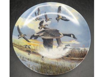 Dominion China Ltd. 'The Landing' By Donald Pentz Plate With Certificate Of Authenticity In Original Box