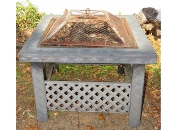 Metal Fire Pit With Lid