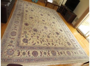Hand Knotted Oriental Area Rug 13.9' X 9.9'