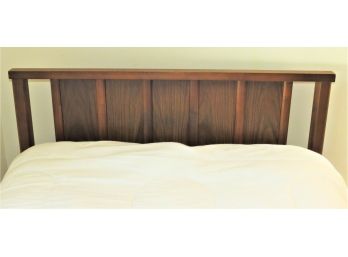 Mid-Century Modern Vintage Twin Headboard & Bed Frame