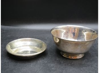 Paul Revere Reproduction Footed Bowl & Dodge Inc. Dish - Assorted Lot Of 2