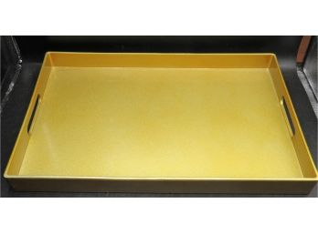Pier 1 Gold-tone Handled Serving Tray