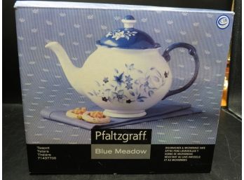 Pfaltzgraff Blue Meadow Teapot - In Original Box