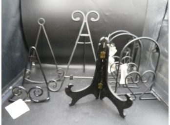 Picture/plate Stands - Assorted Lot Of 7