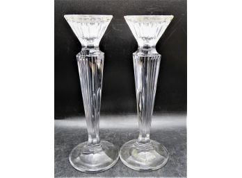 Marquis By Waterford Crystal Candlestick Holders - Set Of 2