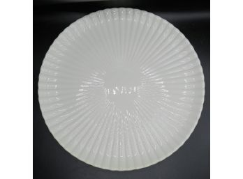 Ceramic White  Round Platter