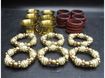 Napkin Rings - Assorted Lot Of 14