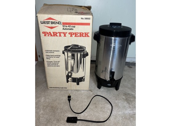 West Bend 12 To 42 Cup Automatic Electric Coffee Maker - Box Included