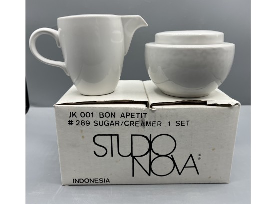 Studio Nova Sugar Bowl/Creamer Set - Box Included