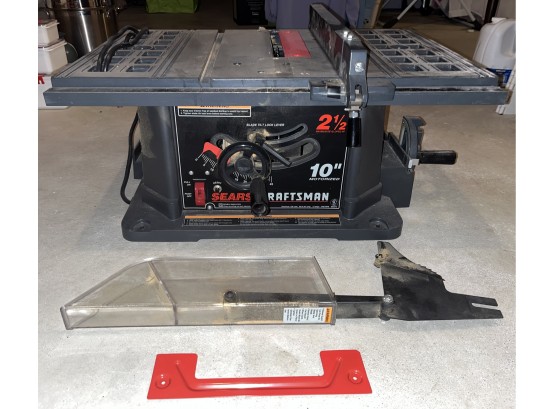 Sears Craftsman 10 INCH Electric Table Saw Model 113.221740