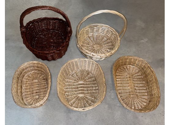 Wicker Baskets - Assorted Lot