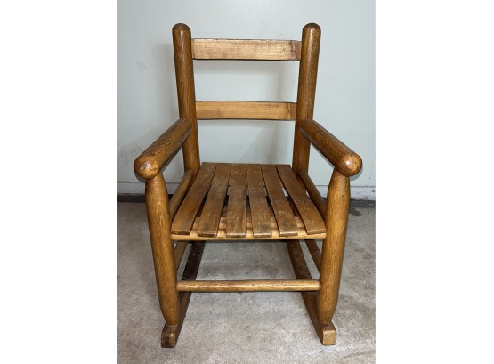 Mini Wooden Decorative Rocking Chair
