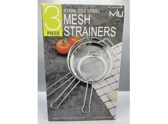 Miu 3-piece Stainless Steel Mash Strainer Set - NEW