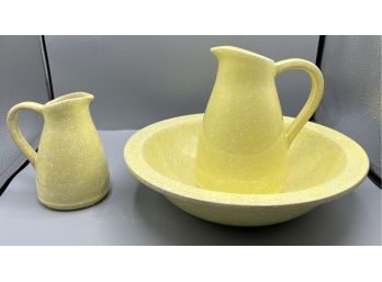 Dansk Ceramic Pitcher / Serving Bowl Set - 3 Pieces Total