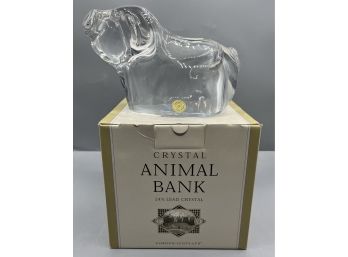 Gordon Scott Crystal Animal Bank - Box Included