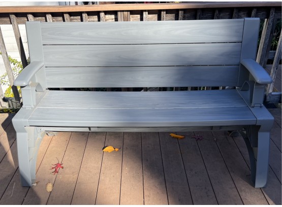 Plastic/resin Outdoor Convert-a-bench