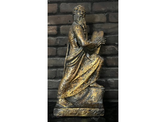 Large Hand Painted Moses Plaster Statue