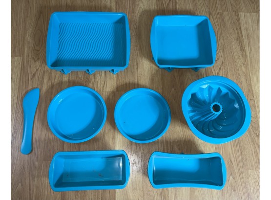 Silicone Cake Molds - 8 Pieces Total
