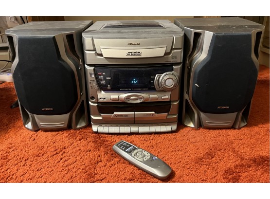 Audio-vox 5 CD Mini HI-FI Stereo System With Remote Included