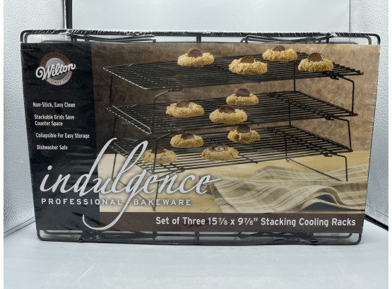 Wilton Indulgence Bakeware Stacking Cooling Racks - 3 Total - NEW In Box