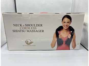 IQ Technologies Neck And Shoulder Cordless Shiatsu Massager - NEW In Box
