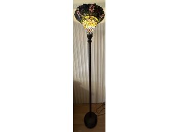 Decorative Stained Glass Metal Floor Lamp