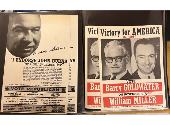 Presidential Campaign Papers / Posters - Assorted Lot