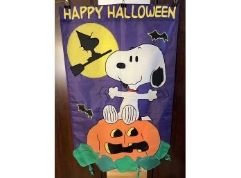 Decorative Outdoor Snoopy Halloween Theme Flag