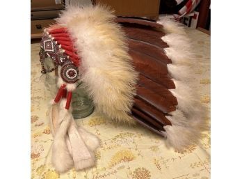 Modern American Indian Head Dress/ War Bonnet