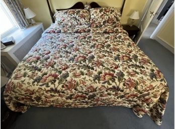 King Size Floral Pattern Comforter & Pillow Set