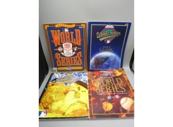 World Series Program/score Books 1991, 1992, 1993 & 1996 - Lot Of 4
