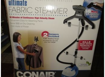 Conaire Ultimate Fabric Steamer - New In Box 2 Hangers Included