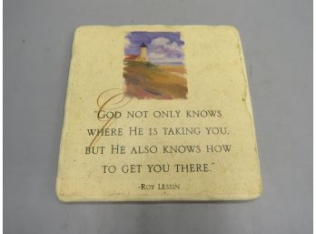 Dayspring Cards 'god Not Only Knows...' By Roy Lesson Plaque