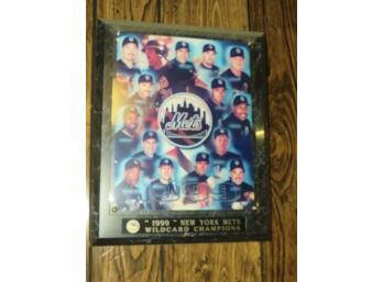 New York Mets Wildcard Champions Plaque 1999