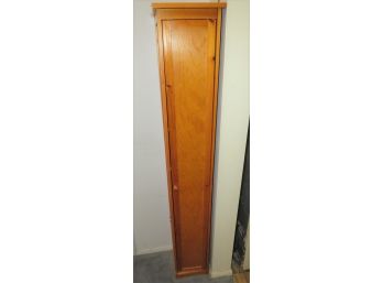 Tall Storage/CD/Food Pine 1-door Cabinet