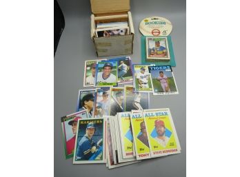 Vintage Rookies Baseball Cards And Assorted Box Of Cards 1980's