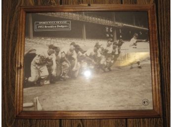 Sports Wall Of Fame 1952 Brooklyn Dodgers Framed Photo